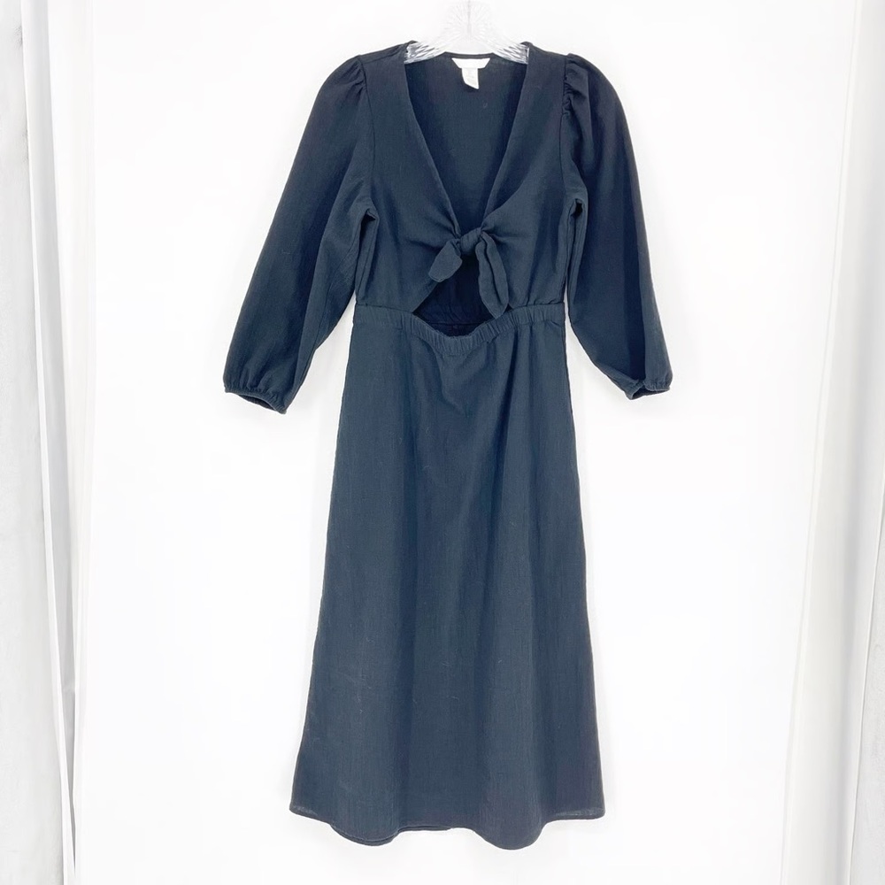 H&M black cutout dress size Medium